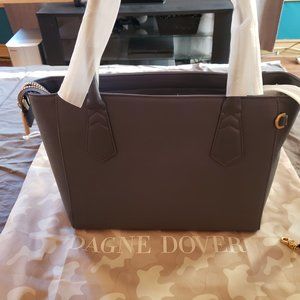 Dagne Dover Signature Classic Tote Ash Blue